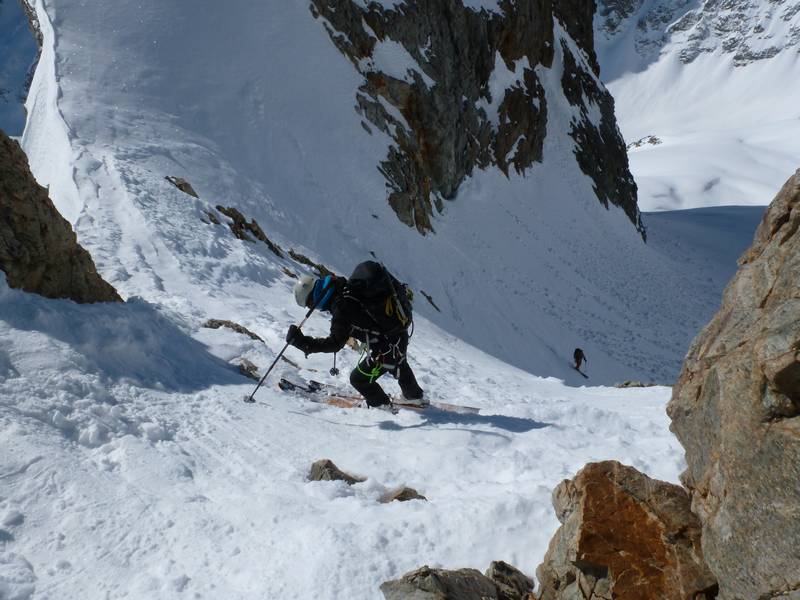 Tour de la Meije : Descente du col un peu rock'n roll...