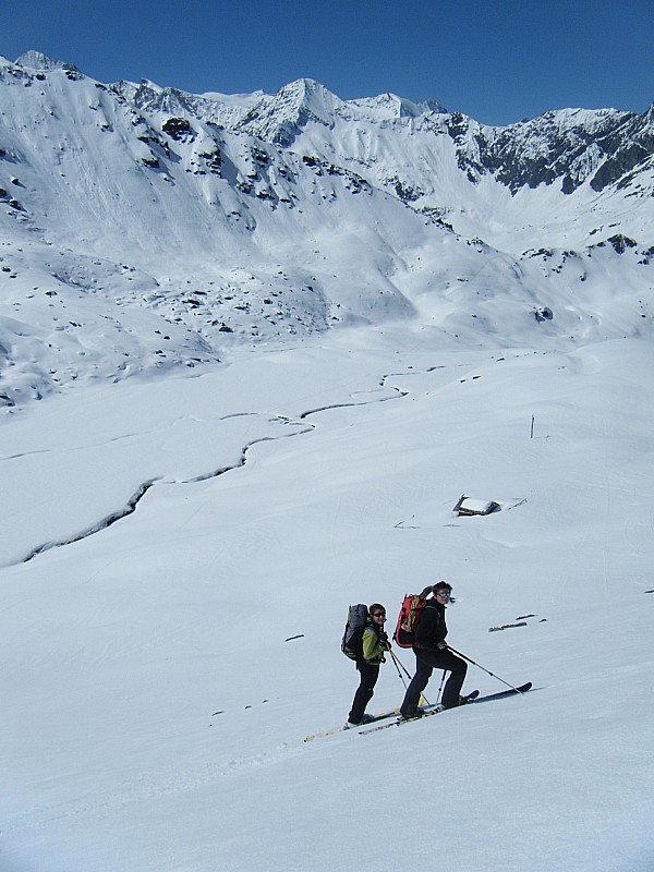 #40 descente sur Zinal : descente sur l descente sur Zinal : descente sur l'alpage de Combautanna