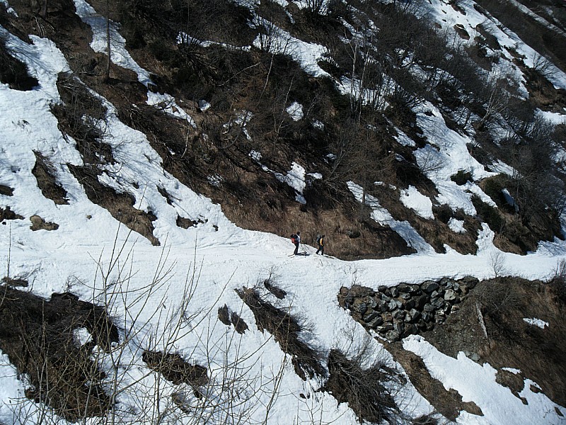 #42 descente sur Zinal : descente rive G de la Navisence descente sur Zinal : descente rive G de la Navisence