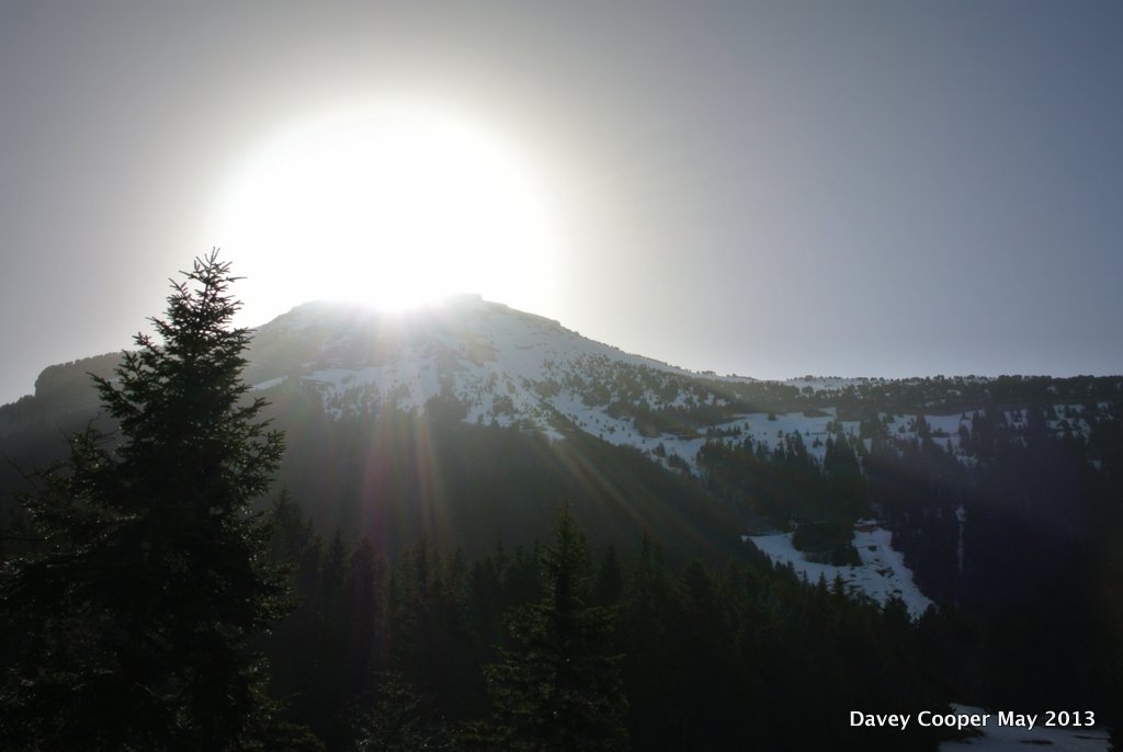 #1 The sun rises on the mythical mountain. The sun rises on the mythical mountain.