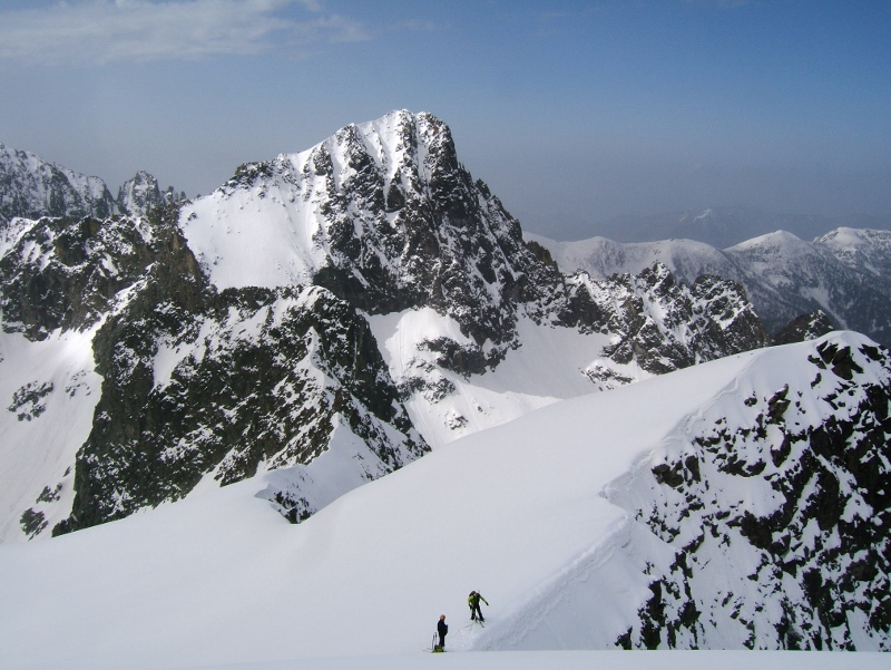 Copyr Didier Mont Colomb : Sur la crête à la sortie du couloir NW