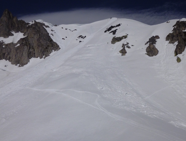 #3 Pte Balme : Montée par la droite pour descendre dans l Pte Balme : Montée par la droite pour descendre dans l'axe aprés l'avoir purgée.