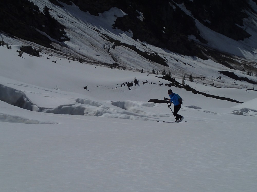 #3 Belle Etoile : Sanfroic négocie les crevasse du nouveau glacier de la Belle Etoile Belle Etoile : Sanfroic négocie les crevasse du nouveau glacier de la Belle Etoile