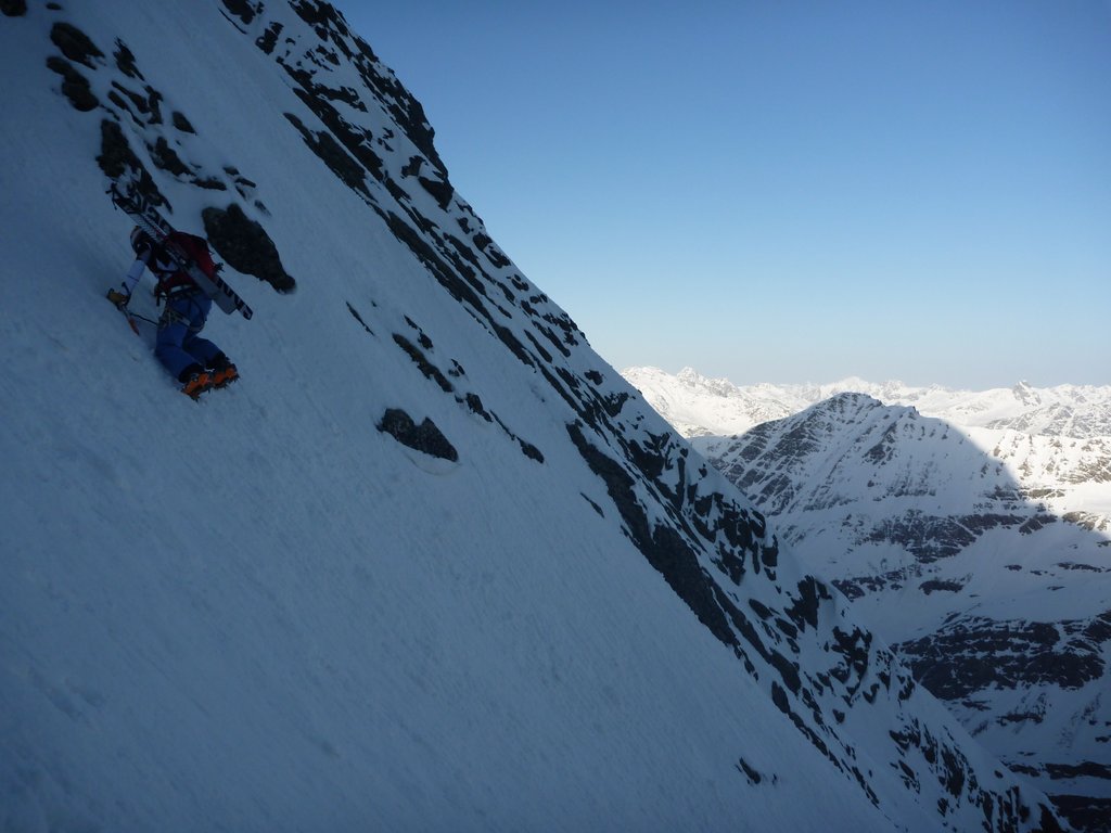 #5 Viso Ouest : Traverse vers la grande rampe Viso Ouest : Traverse vers la grande rampe