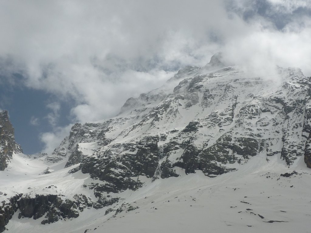 #26 Viso Ouest : Dernier regard sur la face encore fumante ;) Viso Ouest : Dernier regard sur la face encore fumante ;)