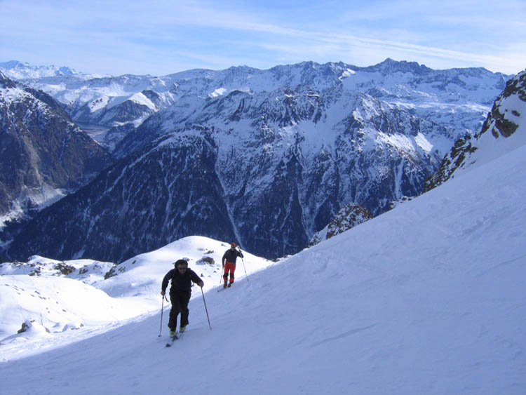 En arrivant : Arrivée à la Breche, qui est malheureusement à l'ombre et un peu ventée !!