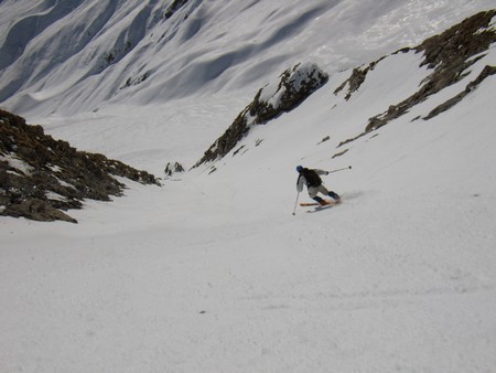 #4 Pointe de Leisette : Olivier enquille à toute vitesse le bas du couloir. Pointe de Leisette : Olivier enquille à toute vitesse le bas du couloir.