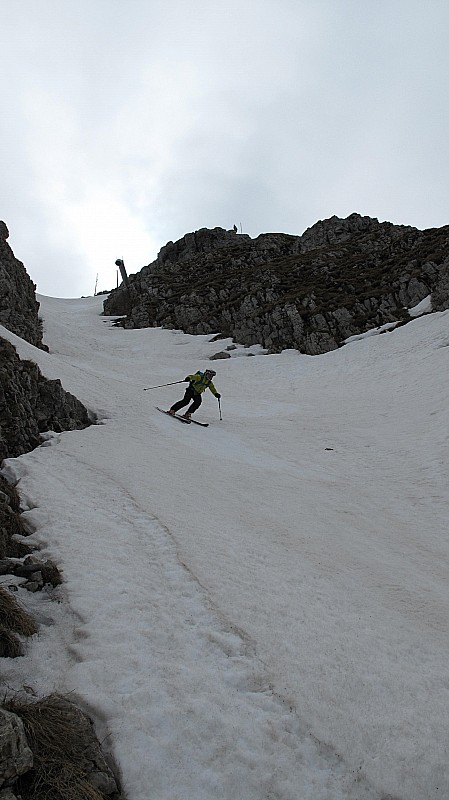 #4 Couloir : Le haut du couloir en neige moquette Couloir : Le haut du couloir en neige moquette