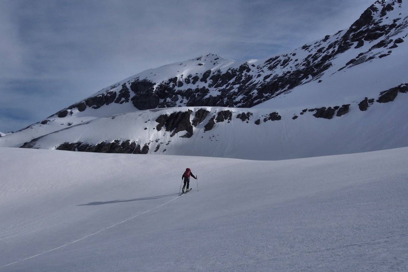 #4 Début du glacier : La pente est douce. Début du glacier : La pente est douce.