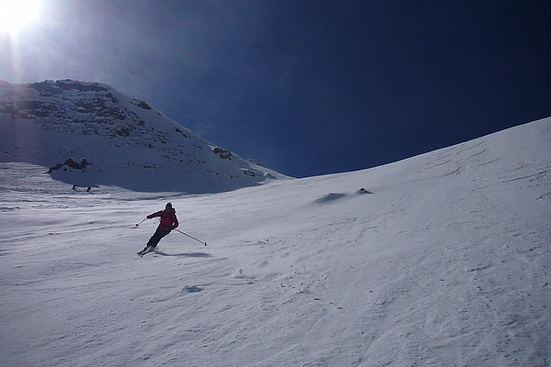 La descente, sous la traversée du haut.