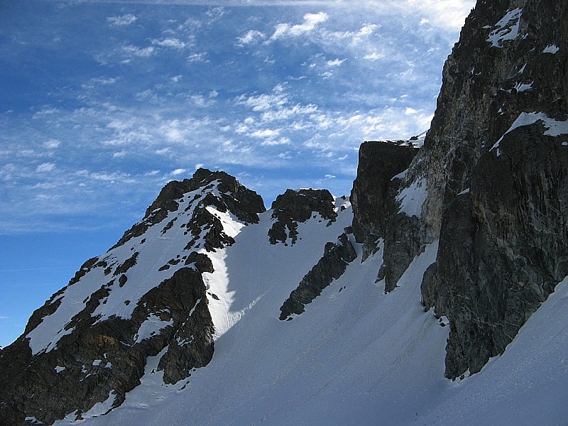 #9 Brèche de l Brèche de l'Argentière : La face W, qui plonge dans la combe madame