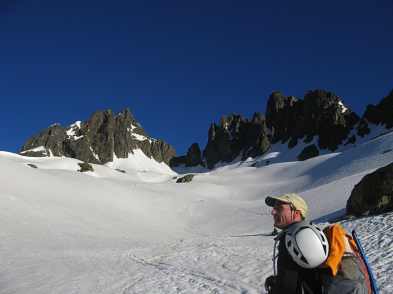 #3 Col de la Combe : Le passage pour basculer vers la brèche du chien Col de la Combe : Le passage pour basculer vers la brèche du chien