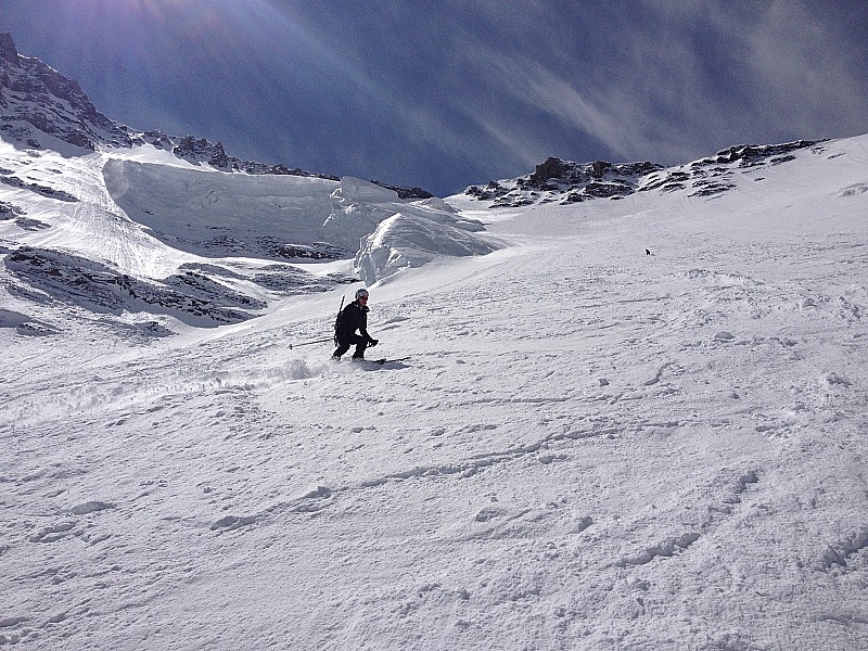 #26 Face Nord Centrale : Fabrice dans son 1er 5.2 :-) Face Nord Centrale : Fabrice dans son 1er 5.2 :-)