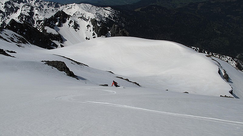 #10 Face Ouest : Excellente neige dans la face Ouest! Face Ouest : Excellente neige dans la face Ouest!