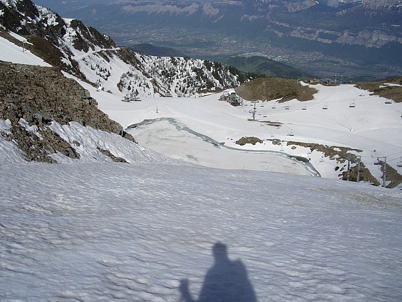 #2 Au-dessus du lac de la Jasse : Vue vers le bas Au-dessus du lac de la Jasse : Vue vers le bas