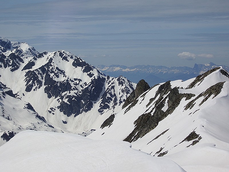 #6 Vue depuis l Vue depuis l'arête : Vers Grand Replomb et Pic Barlet (bon souvenir!)