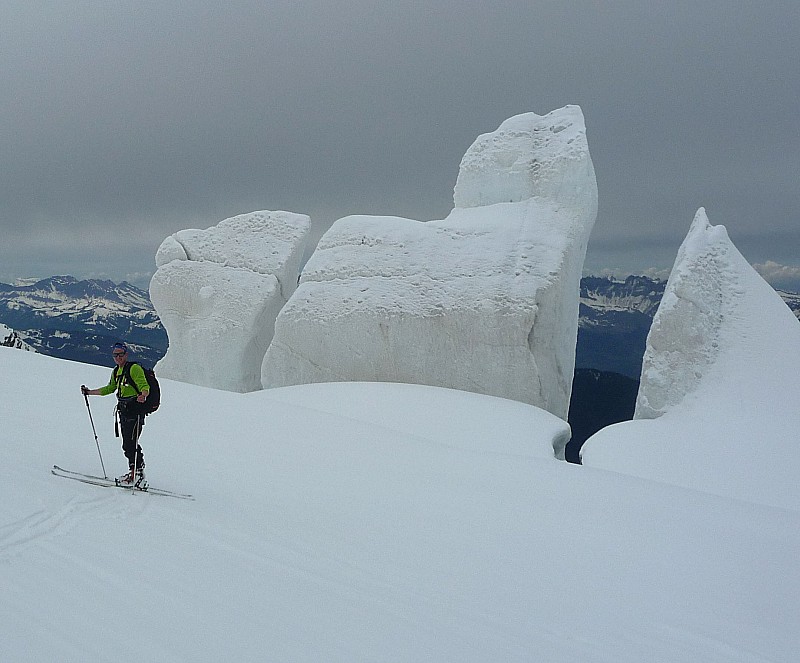 Ghyslain allias Mac II : Ghyslain allias Mac II entre les crevasses :) !