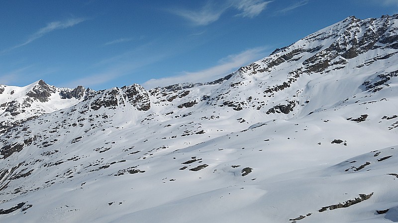 #6 Traversée Carro-Albaron : J2: le col des Pariotes vu du col de Trieves, et la longue traversée des vallons sources de l Traversée Carro-Albaron : J2: le col des Pariotes vu du col de Trieves, et la longue traversée des vallons sources de l'Arc