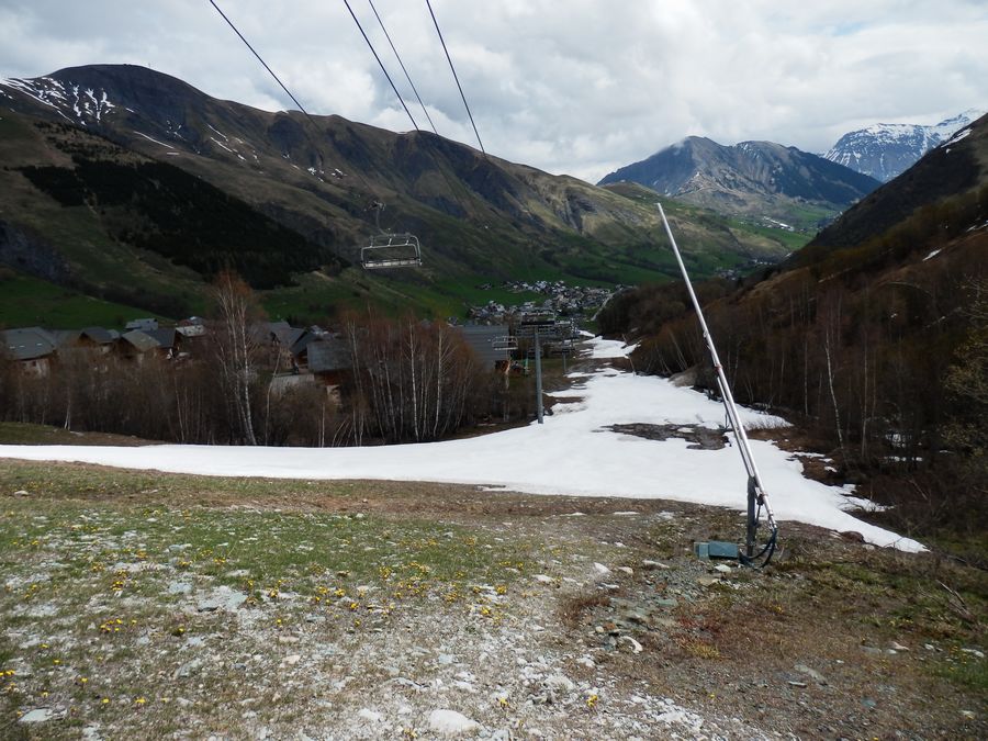 Retour à St Sorlin : Au total, deux petits déchaussages : pas mal pour un 9 mai !