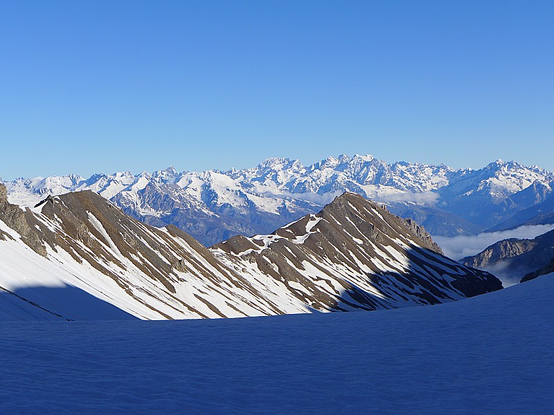 #3 Depuis le col de Serenne : les Écrins. Depuis le col de Serenne : les Écrins.