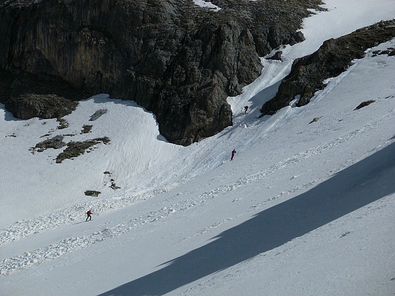 #12 passage délicat : en bas du vallon avant de remonter au Col de Serenne passage délicat : en bas du vallon avant de remonter au Col de Serenne