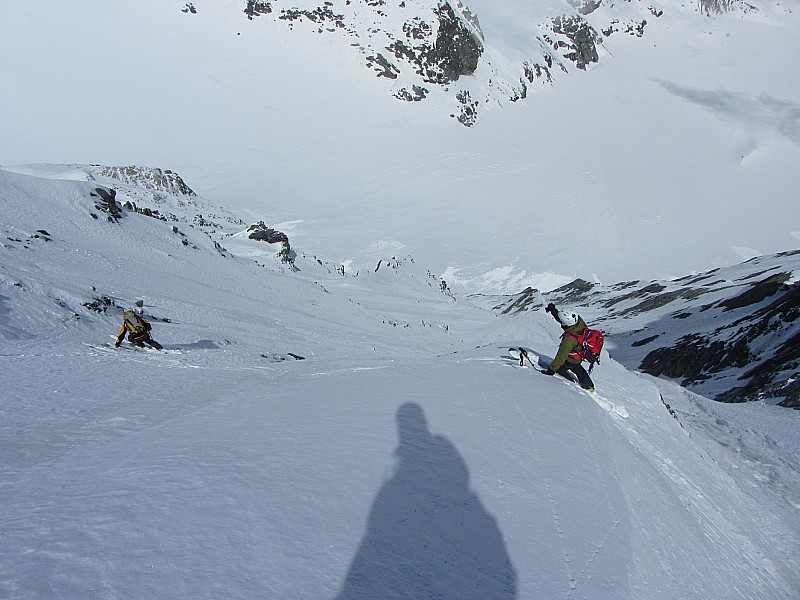 Parrachée : Traversée pour contourner le ressaut.