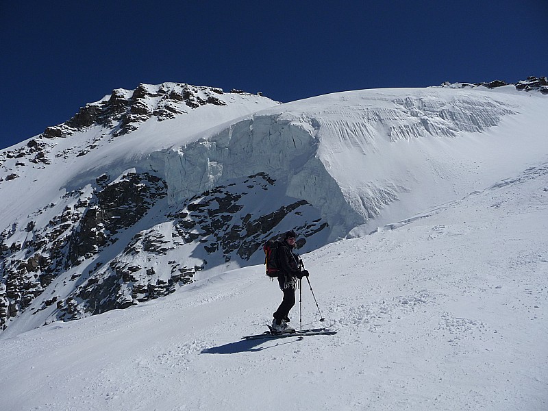 #4 Descente : au niveau de la jonction des 2 glaciers Descente : au niveau de la jonction des 2 glaciers