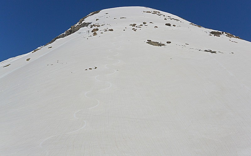 #13 Descente Sud Smt de Prelles : Neige Tip top, ça tourne tout seul Descente Sud Smt de Prelles : Neige Tip top, ça tourne tout seul