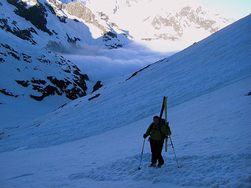 #8 traversée des avalanches : Claire a les boules....sous les pieds traversée des avalanches : Claire a les boules....sous les pieds