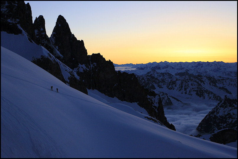 Départ du refuge samedi : pratique pour le lever de soleil, ce départ à 3100.