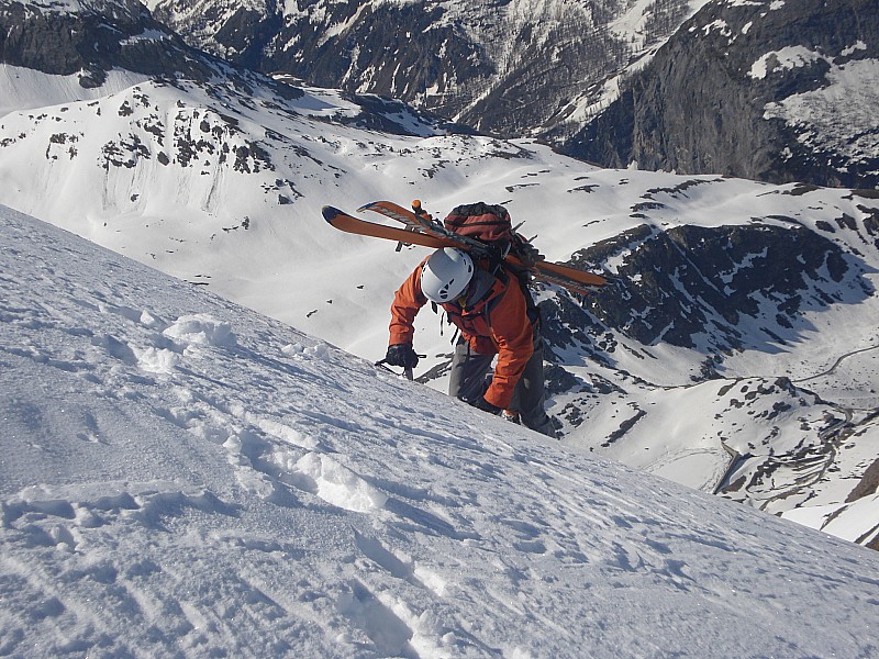 #11 gd sassiere : billy sort sur le glacier de la sassiere gd sassiere : billy sort sur le glacier de la sassiere
