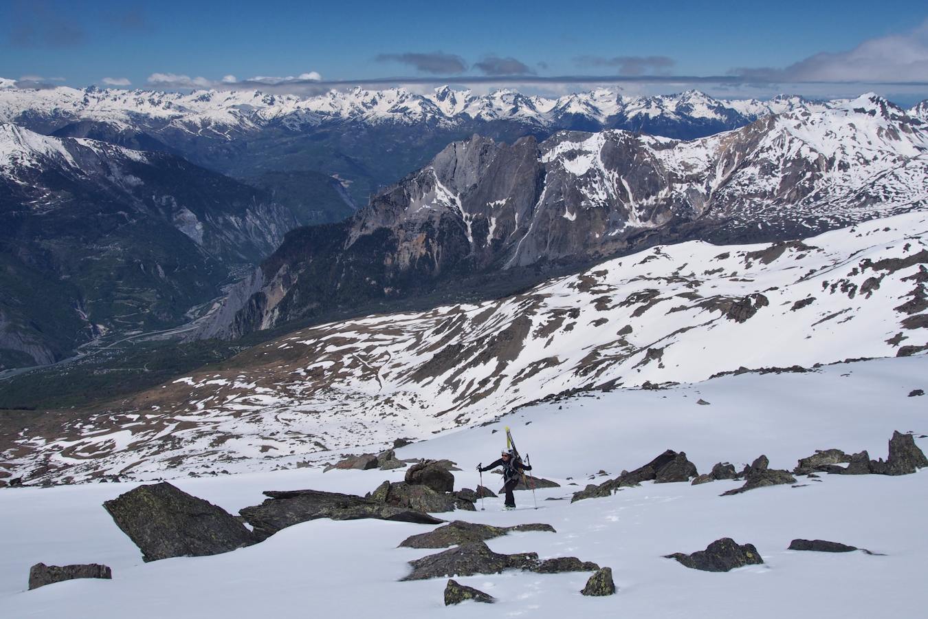 #11 Vue vers l Vue vers l'ouest : Vallée de Maurienne et Croix des Têtes.