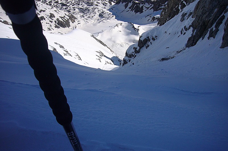 #7 La Clapière vue du haut On voit bien la premiere partie en bonne neige. La Clapière vue du haut On voit bien la premiere partie en bonne neige.