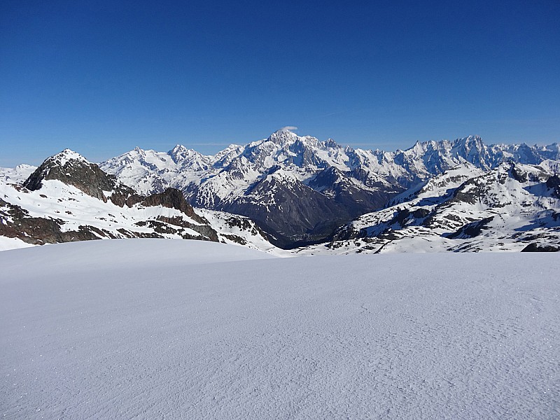 #4 Face au Mont Blanc : On débouche plein soleil sur le glacier du Ruitor Face au Mont Blanc : On débouche plein soleil sur le glacier du Ruitor