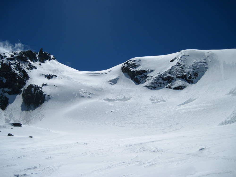Glacier du Grand Col : Descente