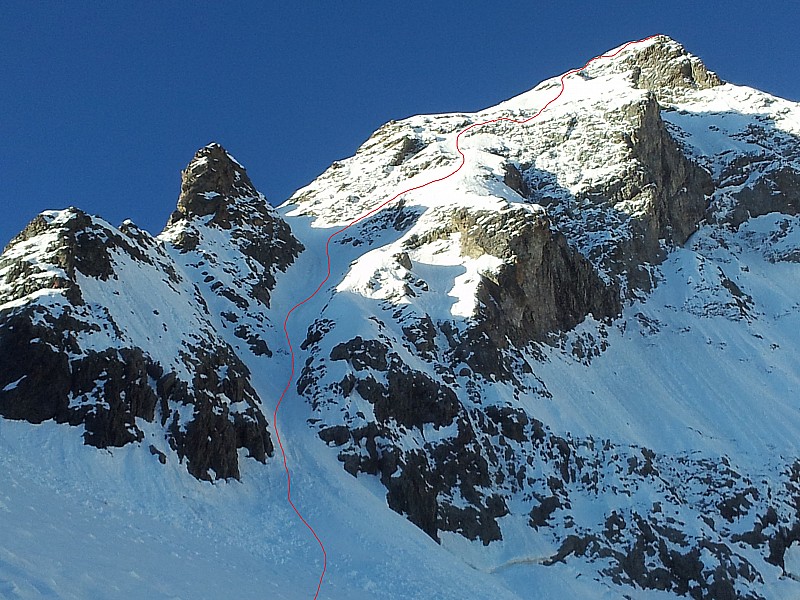 #3 couloir au dessus du fauteuil : belle goulote couloir au dessus du fauteuil : belle goulote