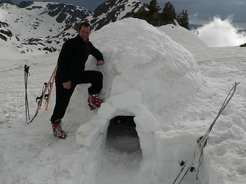 #7 L L'igloo ! : Mon pot en mode "chasseur de lion"