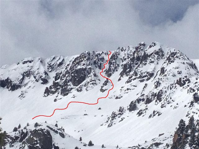 #3 canal N Pic dels Colells : canal de descente canal N Pic dels Colells : canal de descente