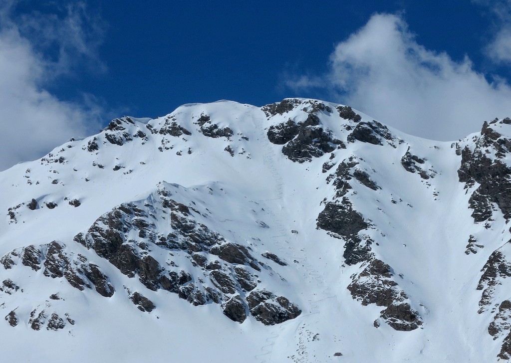 #8 Le couloir Nord... : ...du Sommet du Grand Vallon Le couloir Nord... : ...du Sommet du Grand Vallon