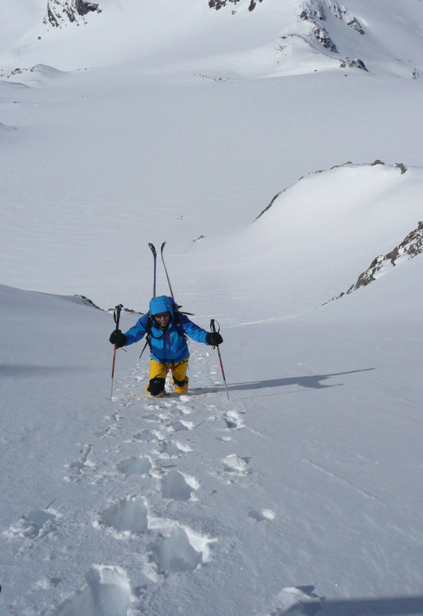 Couloir SW Gébroulaz : Qui va au remplissage max, va au brassage max