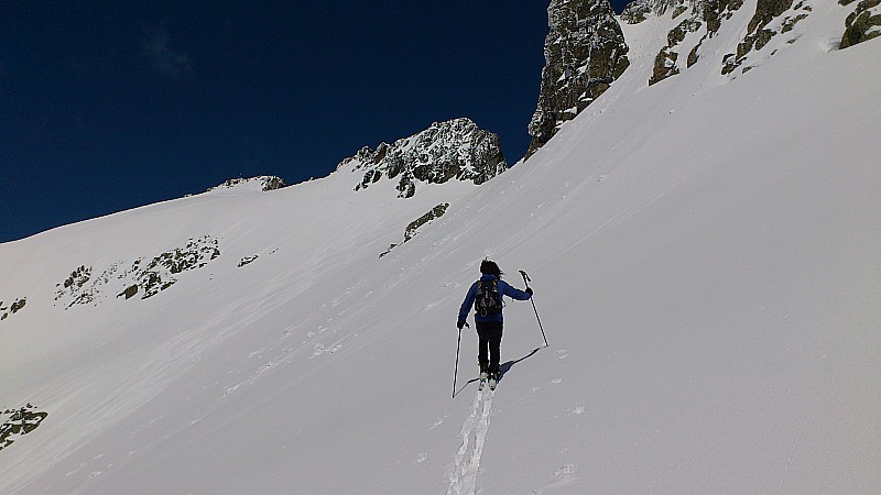 #18 Dent du Pra en vue : Fred qui nous fait une belle trace jusqu Dent du Pra en vue : Fred qui nous fait une belle trace jusqu'à la Dent du Pra