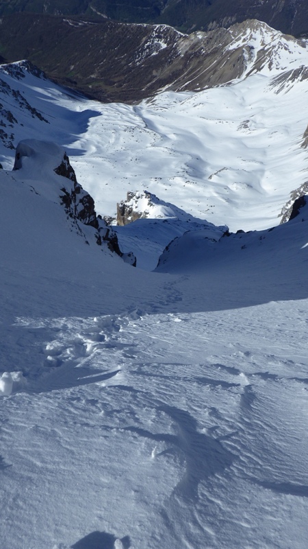 #6 vue du haut du couloir et sur la casse des Clausins. vue du haut du couloir et sur la casse des Clausins.