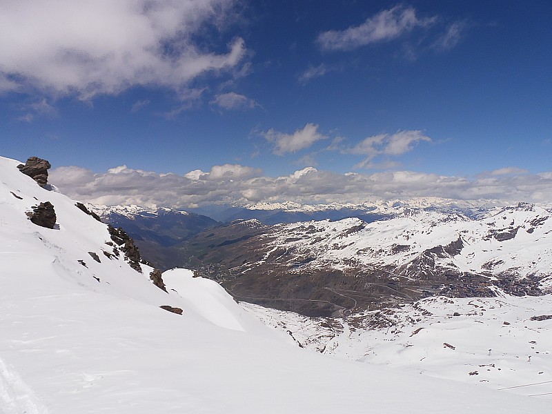 #2 Val Thorens : Vue sur Val Thorens et les Ménuires Val Thorens : Vue sur Val Thorens et les Ménuires