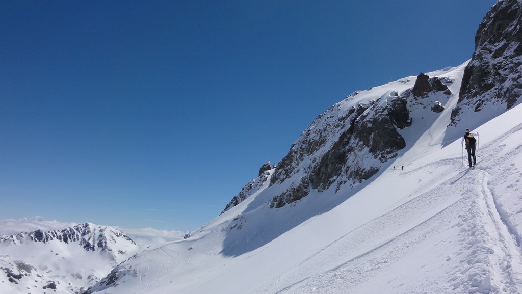 #7 ça remonte : montée à l ça remonte : montée à l'aiguille par le couloir NW