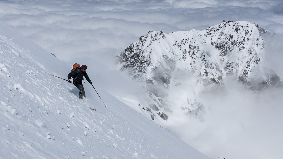 face à l'aiguille Rouge