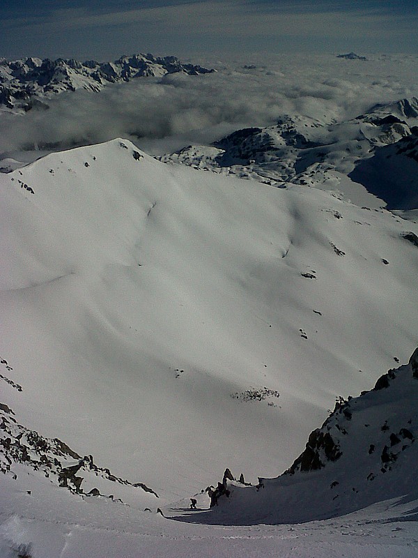 #3 Descente couloir : Descente du Couloir N de l Descente couloir : Descente du Couloir N de l'Aiguille Noire : très agréable dans une bonne quantité de neige