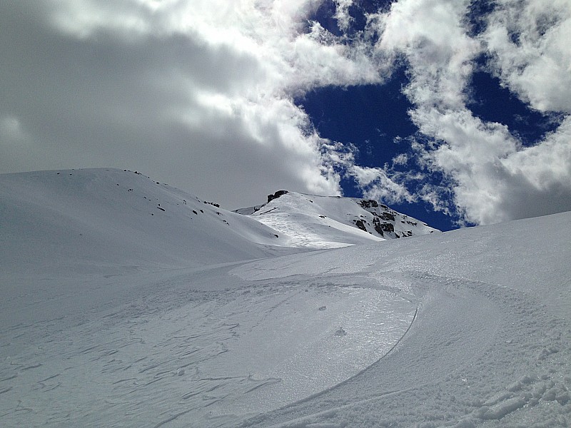 Sommet des Garrets : presque une piste de ski