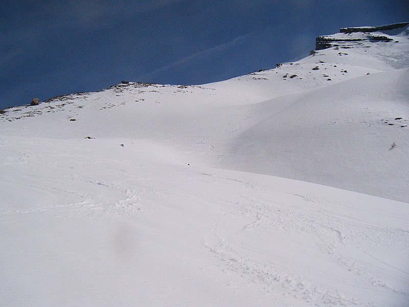 #5 au dessus du col de la pisse : bon passage encore un peu tendu au dessus du col de la pisse : bon passage encore un peu tendu