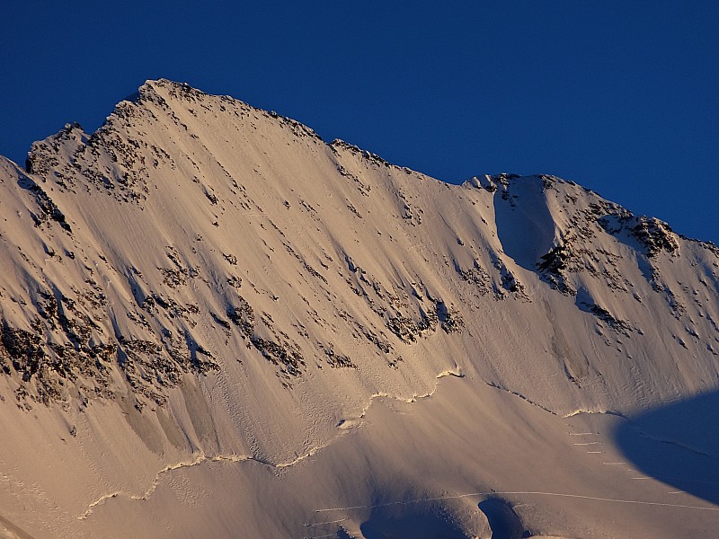 #2 ici l ici l'on peut voir : la tentative avortée de la veille. Nous monterons par le Coolidge