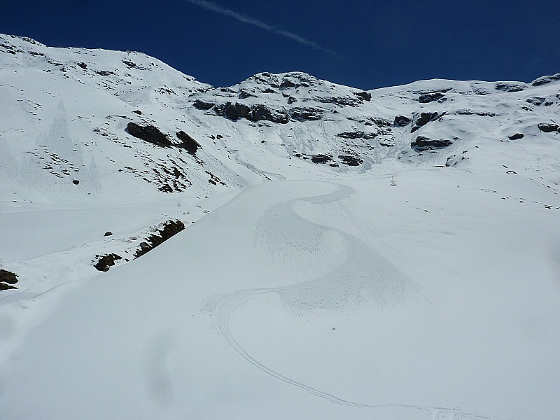 #14 Combes du glacier : Montée à gauche (de la photo), descente à droite Combes du glacier : Montée à gauche (de la photo), descente à droite